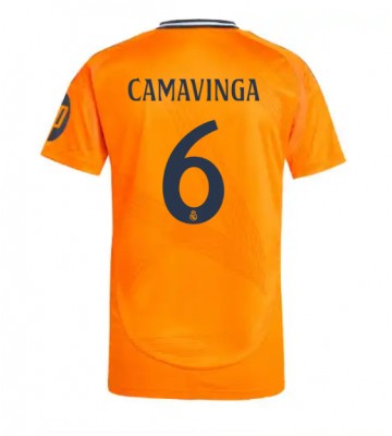 Real Madrid Eduardo Camavinga #6 Segunda Equipación 2024-25 Manga Corta